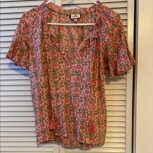 Pink Floral Women’s Top